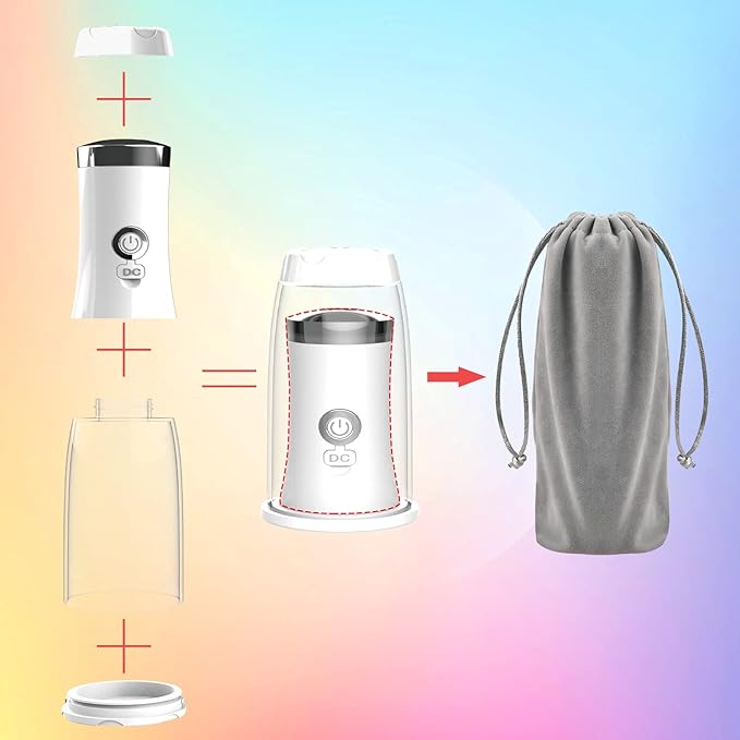 Rechargeable Portable Bidet Sprayer, 4 Pressure Options for Personal Cleaning, Travel Bag Included - Essentials for Postpartum/Perineal/Hemorrhoid Care