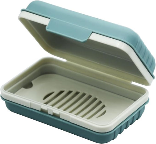 2 Pack Travel Soap Case Holder,Portable Soap Box with Draining Layer for Shower,Bathroom,Camping,Hiking,Gym