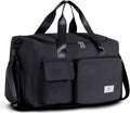 FIORETTO Women's Gym Duffle Bag with Shoes Compartment, 30L Capacity, Ideal for Travel, Gym, Sports, Duffel, Weekender