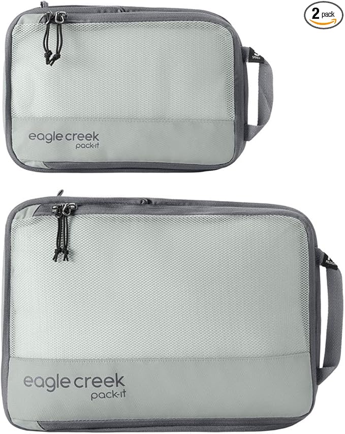 Eagle Creek Pack-It Isolate Compression - Lightweight Cube for Optimizing Luggage Space - Easy-Grab Zipper - Convenient Top Handle - Recycled Materials - Small