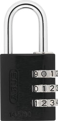 ABUS 145/30 Non-TSA Combination Lock for Hard Cases, Luggage, Resettable, Black