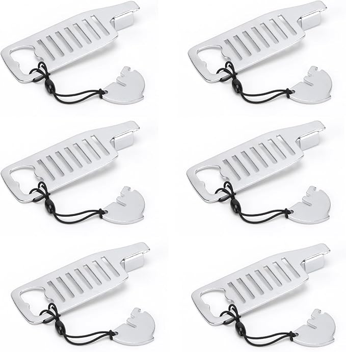 Mengshen 6 Pack Anti-Theft Door Lock Door Stop Heavy Duty Security for Home Hotel Apartment Easy to Use Carbon Steel