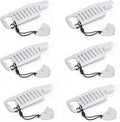 Mengshen 6 Pack Anti-Theft Door Lock Door Stop Heavy Duty Security for Home Hotel Apartment Easy to Use Carbon Steel