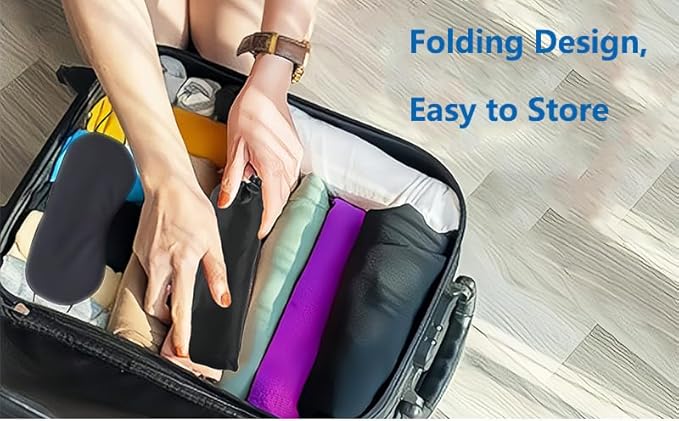 Airplane Foot Hammock for Plane Travel Essentials, Airplane Foot Rest Removable Support Pad, Adjustable Foot Hammock with Thicken Memory Foam, Portable and Adjustable
