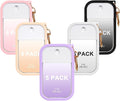 5 Pack Hand Sanitizer Spray Case with Keychain Compatible with Touch-land, Silicone Hand Sanitizer Case Holder for Touch-land Mist Case 1FL OZ