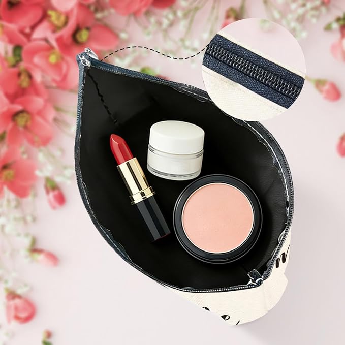 Funny Airplane Travel Gifts for Women Makeup Bag Travel Essentials Cosmetic Bag Travelers Toiletry Bag Flight Vacation Gifts for Sister Travelers Girls Trip Birthday Mothers Day Anniversary