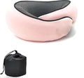 Travel Neck Pillows for Airplanes 2026 New Travel Pillow Neck Travel Pillow Memory Foam Airplane Pillow for Offices and Cars(Pink)