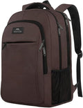 MATEIN Laptop Backpack, Extra Large TSA Friendly 17.3 Inch Travel Computer Backpack, Anti Theft Carry On Flight Approved Business Work College Backpack Bag for Men Women, Brown