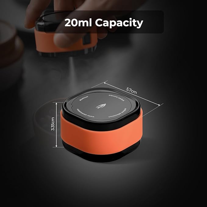 IKAPE Magnetic Rechargeable Coffee Bean Spray Bottle & Tray Set, 20ml Anti-Static RDT Tool for Espresso Grinders, Barista Coffee Accessories