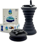 The Pocket Bidet®: Portable Travel Bidet with Collapsible & Ergonomic Design, Easy to Spray, Flying Saucer Bidet for Men, Pregnant Women, Camping, Outdoors, Fits in a Purse or Bag (Black, 500 ml)
