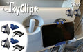 The SkyClip+ Phone & Tablet Holder for Air Travel, Home and Office Use - Inflight Phone Mount & Stand Compatible with iPhone, Android, Kindle and Tablets - Travel Accessory (Blue & Blue, 2 Pack)