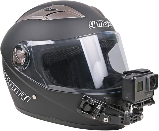 Motorcycle Helmet Chin Mount Kit Compatible with GoPro 13/12/11/10/9, DJI Action 6/5 Pro/4/3, AKASO and More Action Cameras