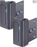 Home Security Door Reinforcement Lock: Metal Door Locks for Front Door Locks for Kids Safety Withstand 800 lbs Child Proof Door Latch for Top Inside Deadbolt Lock Home Defender Guard Flip Extra Lock