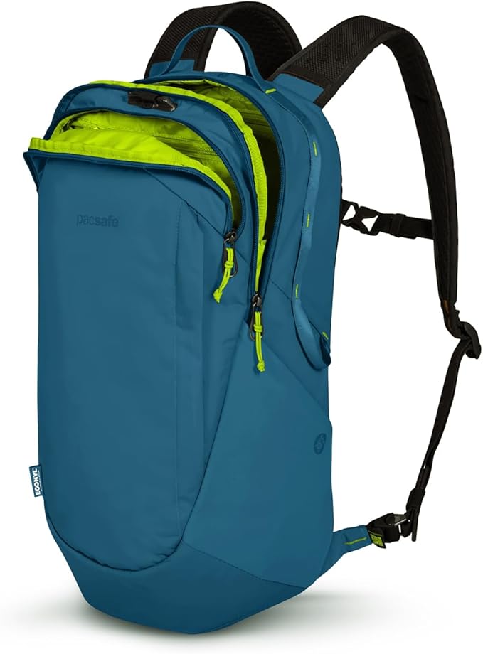 Pacsafe ECO 25L Anti Theft Backpack, Tidal Teal