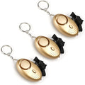 Othmro 3 Pack 120DB Personal Alarm with LED Lights, Emergency Safety Alarm for Women, Men, Children, Elderly Gold