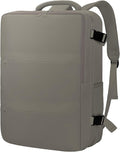 Carry On Backpack for Women & Men – Airline Approved Underseat Size, 15.6" Laptop Compartment, TSA-Friendly 180° Opening, Anti-Theft Business Travel Backpack with Trolley Sleeve (Dark Gray, Large)
