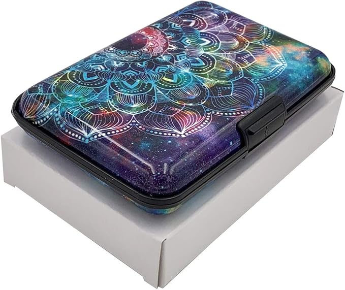 BFL RFID Credit Card Holder for Women or Men, Theft Proof Credit Card Holder, Slim Design Fits in Pocket (Gem)