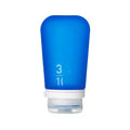 humangear GoToob+ (Large) | Refillable Silicone Travel Bottle | Locking Lid | Food-Safe Material | Dark Blue, Large (3.4 fl.oz.; 100ml)