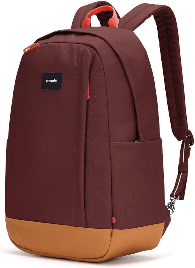 Pacsafe GO 25L Anti Theft Backpack, Garnet Red