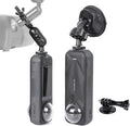 PellKing Rear View Mirror Holder Suction Cup Kit for Insta360 X5/X4/X3/X2/X,360 Rotation Ball Head Rear View Holder Suction Cup Mount Kit Compatible with Insta360 X5/X4/X3,GoPro 13,12,etc Series