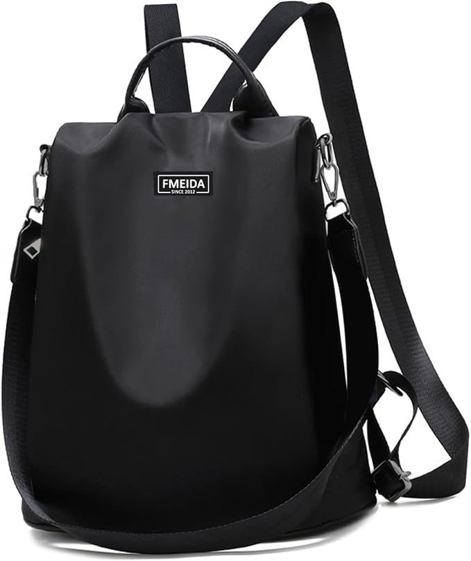 Large Travel Backpack for Women Waterproof Back Pack Black Shoulder Bag Fashion Backpack Purse Anti-Theft Daypack for College Work