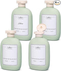 8.8 oz Plastic Travel Shampoo Bottles, Empty Plastic Squeeze Bottles with Flip Cap for Toiletries, Leakage-proof Travel Shampoo and Conditioner Bottles (4 pack, Green)