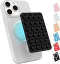 Magnetic Suction Phone Mount for MagSafe Case,Silicone Sticky Phone Grip Holder for iPhone,Removable Hands-Free Selfie/Video for TikTok & Instagram Influencer/Creator (Black)