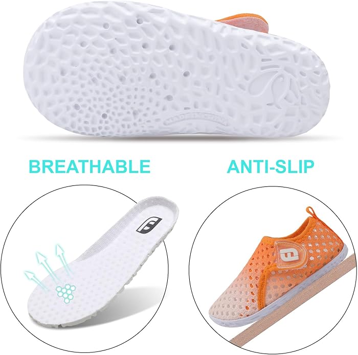JOINFREE Baby Toddler Water Shoes Boys Girls Sandals Barefoot Kids Breathable Sneakers Shoes for Walking Running