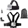 Head Mount Strap Chest Strap Mount Compatible with Gopro Hero 13 12 11 10 9 8/AKASO EK7000 Brave 4 7LE/DJI Osmo Action 5 Pro/ODDV/Hiicam/Apexcam Action Camera