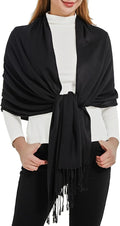 Soft Silky Pashmina Shawl Wraps Solid Colors Scarf for Wedding Evening Dresses