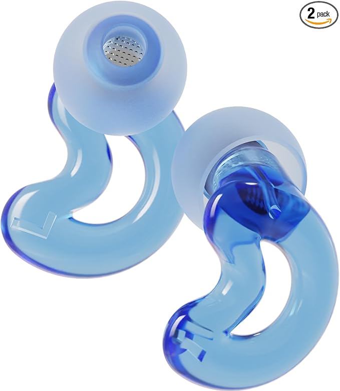 Ear Plugs for Noise Reduction – Reusable XS/S/M/L Earplugs for Concerts, Festivals, and Live Performances,19dB Hearing Protection