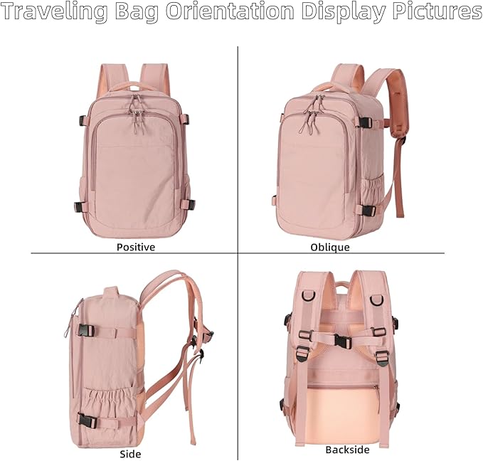 Travel Backpack For Women Men,Airline Approved Carry on Backpack,Casual Daypack for Business Travel Essentials (Khaki)