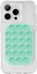 Case-Mate Adhesive Suction Cup Phone Mount - Sticky Phone Grip w/Strong 3M Adhesive - Anti-Slip Phone Holder - Content Creator Essentials - Compatible with iPhone, Android Phones & Cases - Mint Green