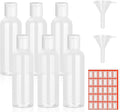 6 Pack Travel Bottles for Toiletries, 3.4 oz Travel Bottles TSA Approved Leakproof Plastic Empty Bottles, Toiletry Containers with Labels for Shampoo Conditioner Lotion Travel Essentials Accessories