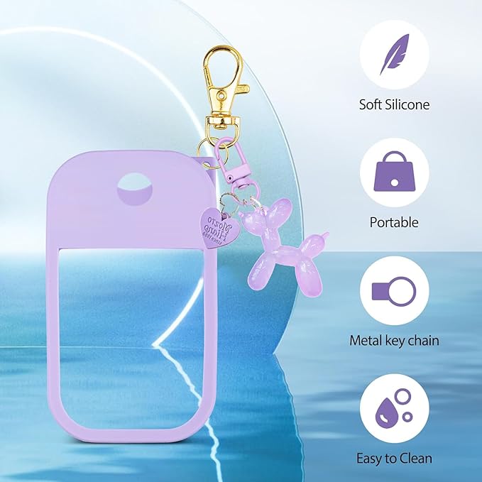 Silicone Case Compatible with Touchland Hand Sanitizer Spray, Protective Case for Power Mist and Glow Mist 1 fl oz