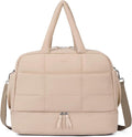 CLUCI Weekender Travel Bag for Women Puffer Tote Bag Carry On Duffle Overnight Bags with Shoe Compartment