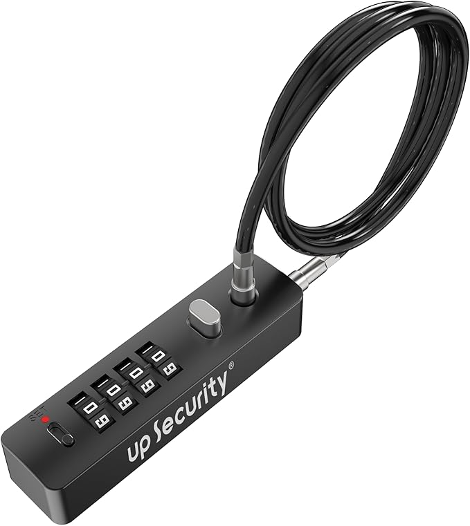 Bike Lock Cable 23.6" for Bicycle Scooter, Combination Cable Lock with Code for Luggage Suitcase Travel Safe, Small Combo Chain Padlock, for Fridge, Cabinet, Outdoor Fence Gate, Locker