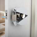 Door Knob Lockout Device with Padlock,Cover to Disable Doorknob,Prevents Turning of Door Knob and Access to Keyhole,Prevents Operating The Knob,White