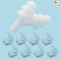 Earplugs for Sleeping Noise Cancelling, Reusable Ear Plugs– Super Soft, Silicone Ear Plug, for Sleeping 8 Pairs, Swimming, Snoring, Concerts, Work, Noisy Places (8 Colors)