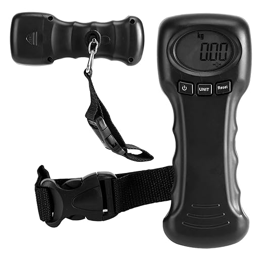 Digital Luggage Scale, 97lb Portable Travel Hanging Luggage Scale Electronic Weight Scale with LCD Digital Display for Travel Home Fair, Black, Battery Not Included
