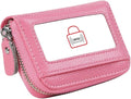 Women's RFID Blocking 12 Slots Credit Card Holder Leather Accordion Wallet
