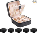 KElofoN Jewelry Case & Box Organizer - Small, Mirrored, for Girls & Women (Black-5)
