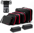 Bee Nesting BeeNesting Waterproof Compression Packing Cubes 5/6/8 sets, Large Travel Packing organizers for Carry on Luggage, 2 Sides Expandable Storage Bags