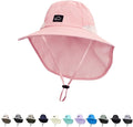 Outdoor Kids Sun Hat with Neck Flap UPF 50+ Quick Dry Beach Hats for Baby Boys Girls Age 2-12 Years Adjustable