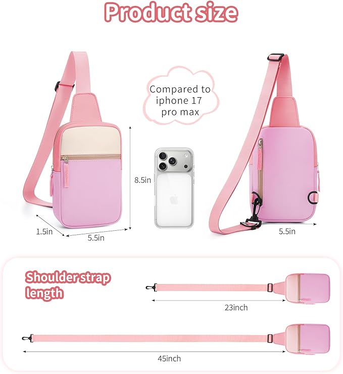 Mothers Day Gifts for Daughter, Birthday Graduation Gifts for 8 9 10 11 12 Year Old Teens Girls Her,Fanny Pack Sling Crossbody Bag Belt Bags Purse, Preppy Teen Girl Gift Trendy Stuff Travel Essentials