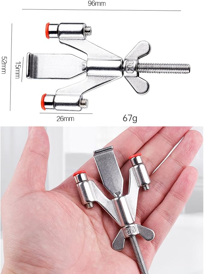 Portable Door Lock Home Security Hotel Door Locks (Silver Wing)