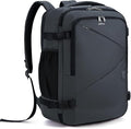 ECOHUB Carry On Travel Backpack, Expandable Airlines Personal Item Bag 18x14x8, Water Resistant 17 inch Laptop Backpack Flight Approved, 12 Pockets 30L Work Backpacks with Wet Pocket Cable Slot, Grey