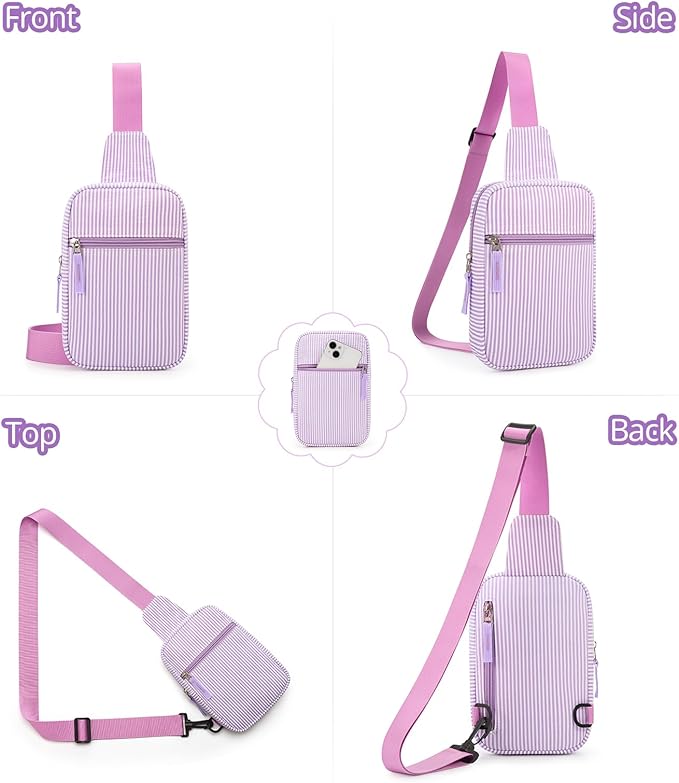 Mothers Day Gifts for Daughter, Birthday Graduation Gifts for 8 9 10 11 12 Year Old Teens Girls Her,Fanny Pack Sling Crossbody Bag Belt Bags Purse, Preppy Teen Girl Gift Trendy Stuff Travel Essentials