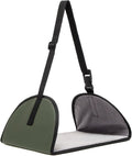 Airplane Travel Foot Hammock Airplane Footrest Portable Adjustable Strap Leg Rest Foot Hanger for Women Men, Green