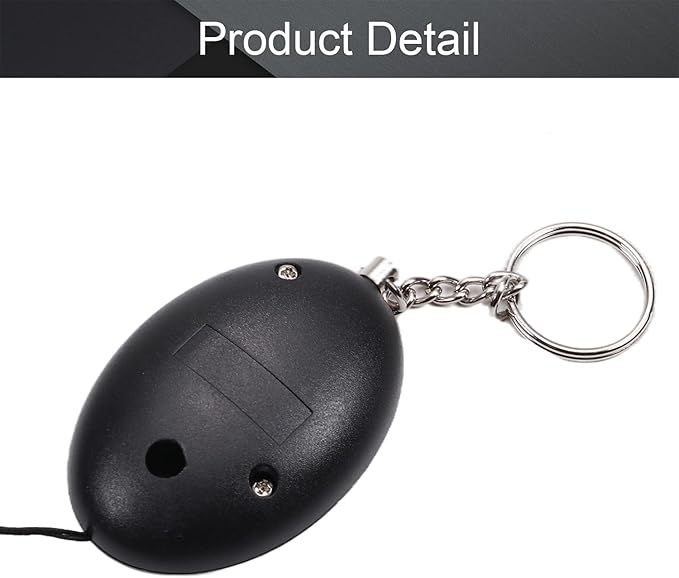 Othmro 3 Pack 120DB Personal Alarm, Emergency Safety Alarm for Women, Men, Children, Elderly Black